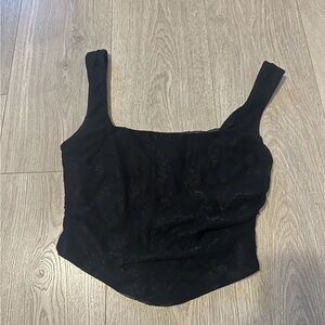 Elegant Black Lace Top